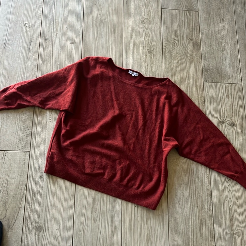 Soft rust colored sweater from Magnolia Boutique